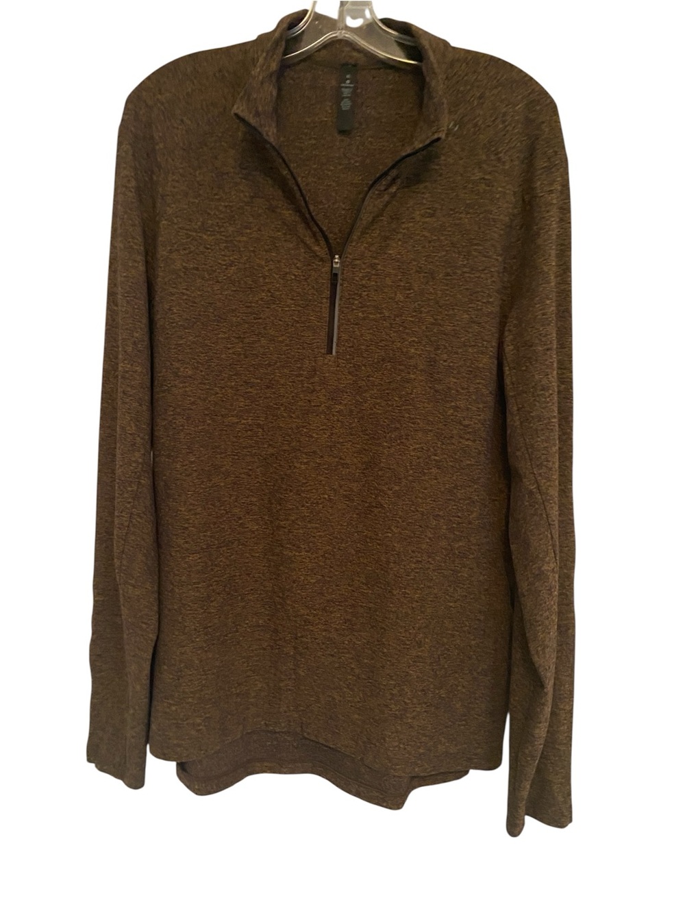 Lululemon Men’s XL Brown Heather 1/4 Zip Performance long sleeve Pullover